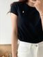 Short Sleeve Cotton Jersey Crewneck T-Shirt girls