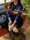 Long Sleeve Jersey Knit T-Shirt-Multi Stripe