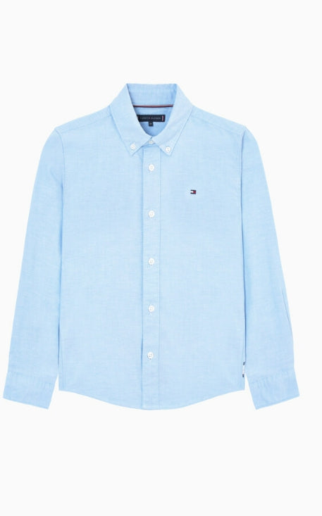 Flag Oxford Shirt, CLOUDYBLUE