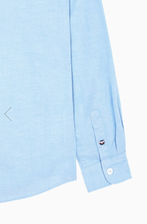 Flag Oxford Shirt, CLOUDYBLUE