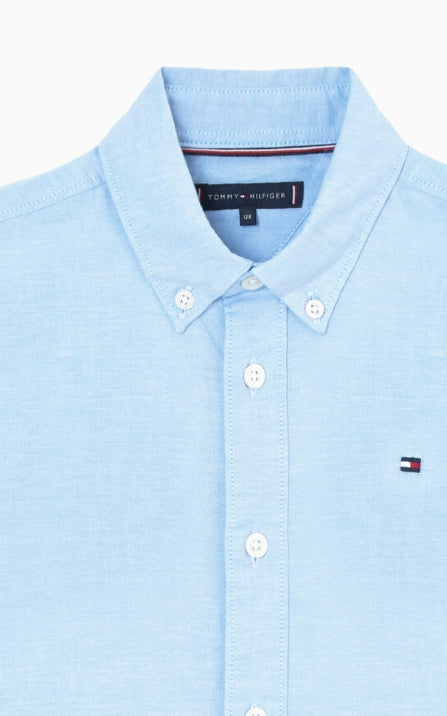 Flag Oxford Shirt, CLOUDYBLUE