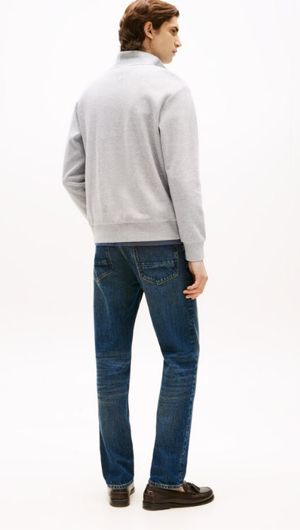 Soft Touch Quarter Zip Up, Light Gray Header