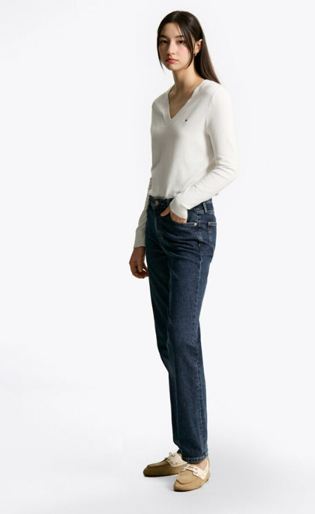 classic straight denim pants, DEE