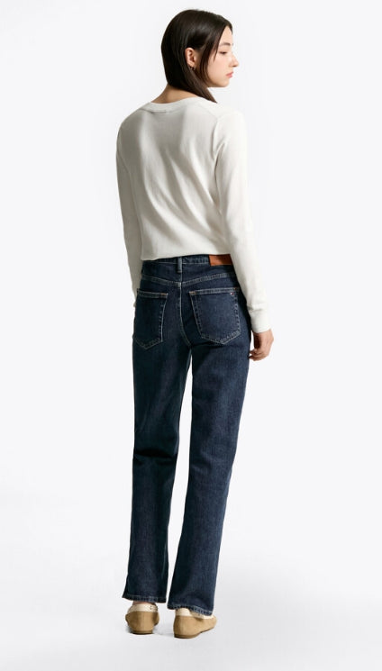 classic straight denim pants, DEE