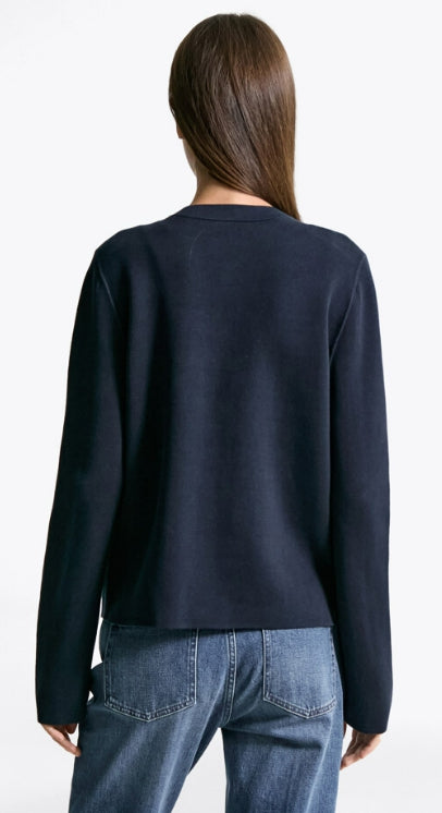 reversible jersey cardigan, BR STP NAVY