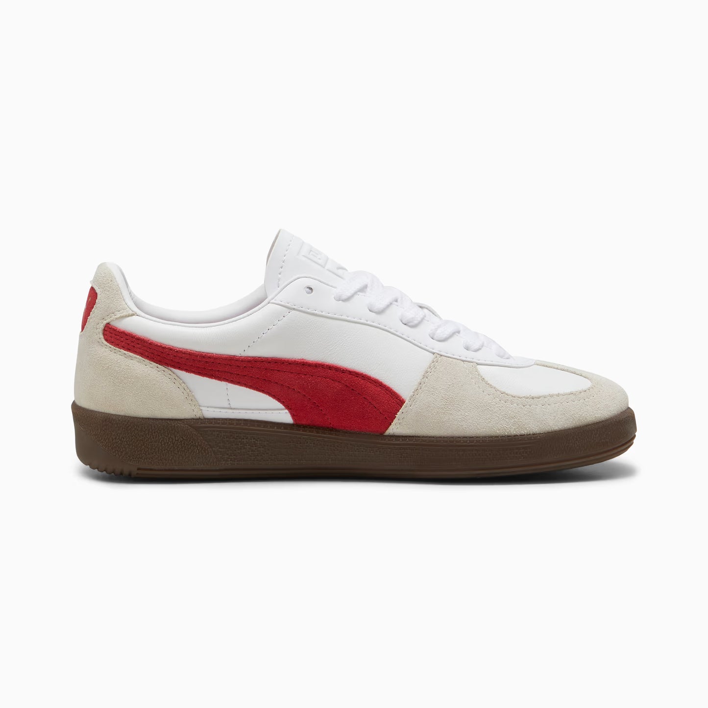 Palermo Leather, White-Vapor Gray-Club Red