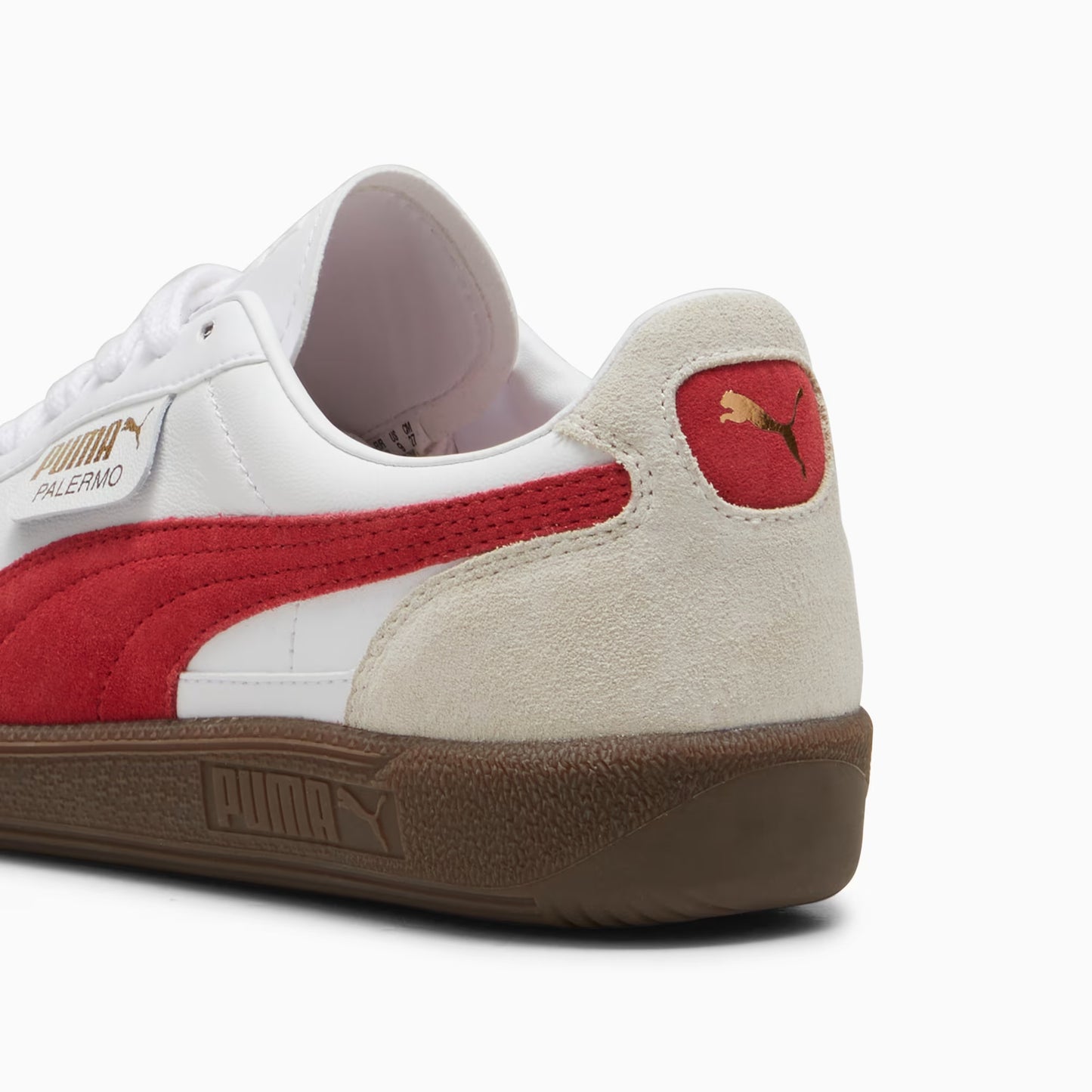 Palermo Leather, White-Vapor Gray-Club Red