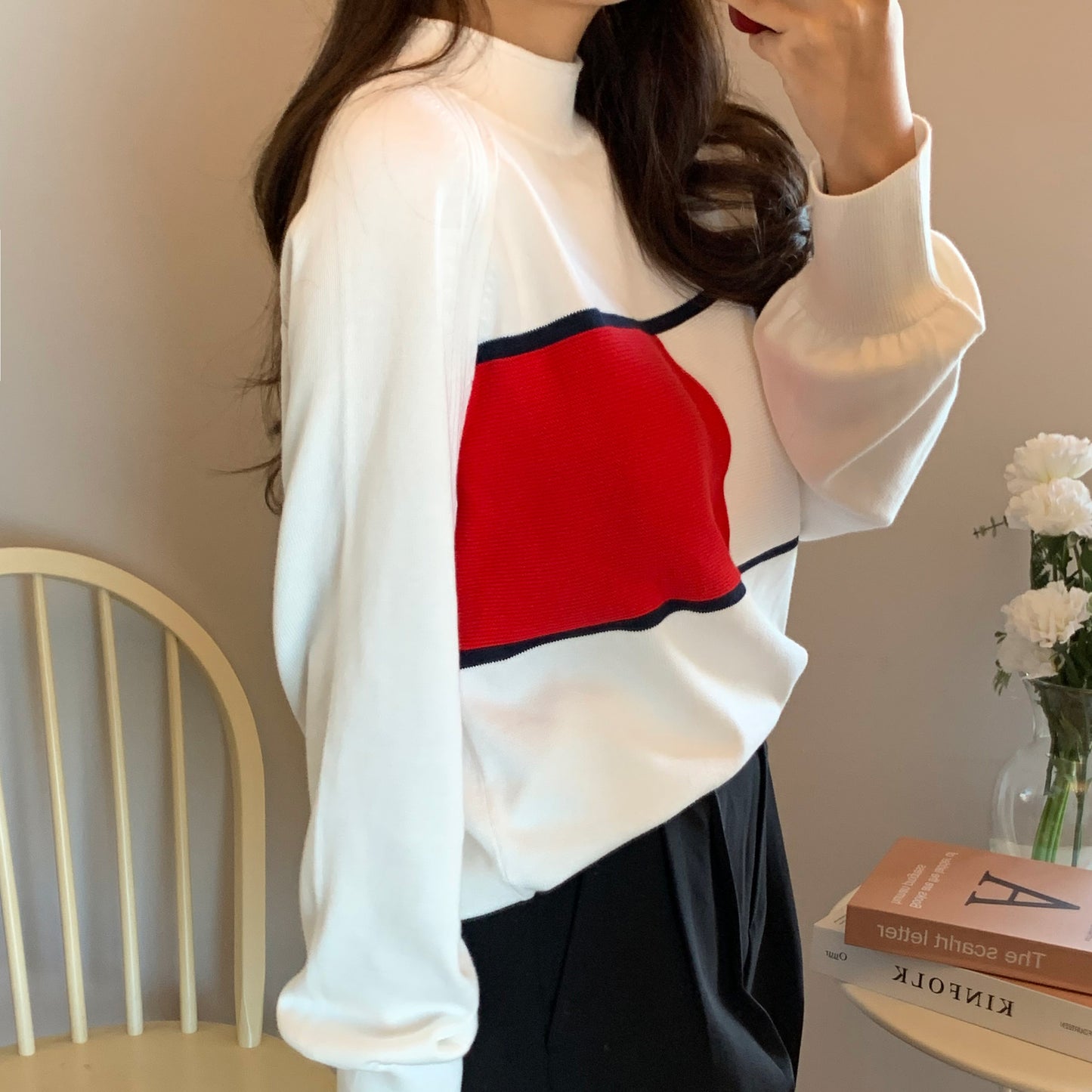 Women's Mockneck Sweater Knit