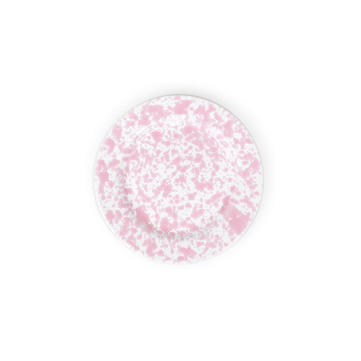 Pink / Splatter Flat Salad Plate