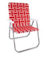 Red and White Stripe Magnum Chair