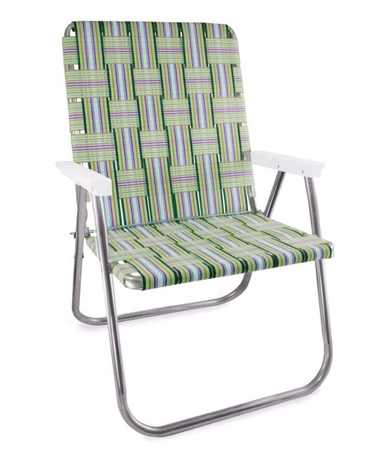 Spring Fling Green Striped Magnum Chair